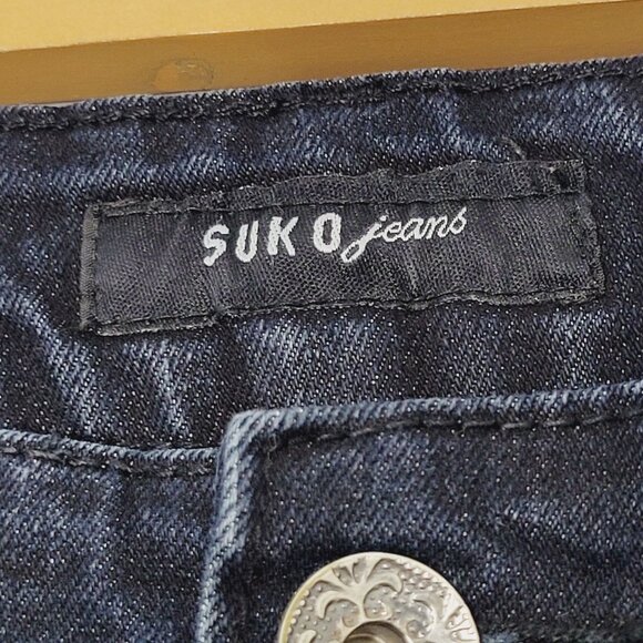 Suko Jeans Women's Dark Wash Cotton Blend Mid-Rise Bootcut Denim Jean Size 14 - Picture 10 of 15